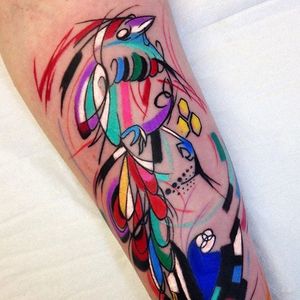 Bird Tattoo by Sebastian Barone #bird #birdtattoo #abstractbird #abstract #abstracttattoo #abstracttattoos #cubism #cubismtattoo #cubismtattoos #abstractcubism #SebastianBarone