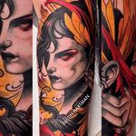 Neo Traditional Tattoo by Justin Hartman #NeoTraditional #NeoTraditionalTattoos #NeoTraditionalArtists #BestArtists #BestTattoos #AmazingTattoos #JustinHartman