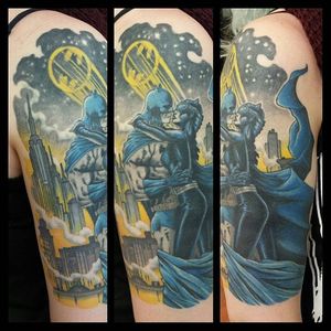 Catwoman/Batman Tattoo by Måry Mådsen #Catwoman #Batman #DCComics #MaryMadsen