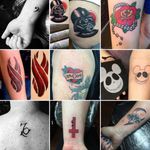 She has been tattooing a month now and shared this photo on her Instagram page of her completed tattoos so far. #cervenafox #tattooing #tattoos