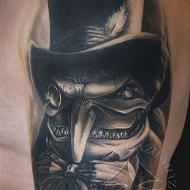 Tattoo uploaded by Robert Davies • Penguin Tattoo by  @studiotatuazuostrydyzur #thepenguin #penguin #batman #batmanink  #dannydevito #batmancomic #comics #portrait • Tattoodo