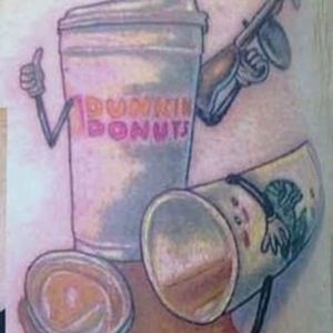 Dunkin murders the competition. #dunkindonuts #coffee #fuckstarbucks