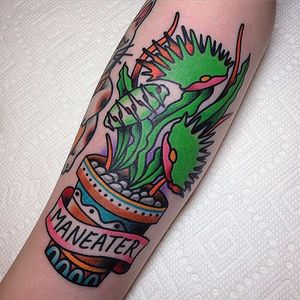 Colorful Tattoo by Tony Talbert #venusflytrap #flytrap #plant #flower #TontTalbert