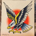 Eagle by Tim Beck (via IG-timbecktattoos) #illustration #flashart #vintage #traditional #artshare #TimBeck