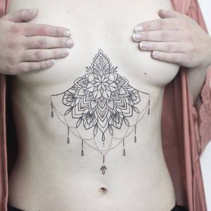 Half mandala tattoo by Rachael Ainsworth #RachaelAinsworth #ornamental #halfmandala