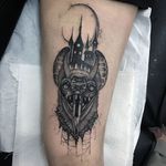 Blackwork bat tattoo by Daniel JJ Vasquez. #bat #blackwork #horror #dark #dotwork