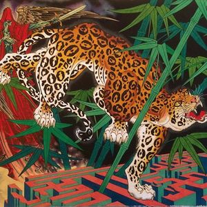 An astounding painting of a jaguar via Timothy Hoyer (IG—timothyhoyer). #fineart #intense #painting #TimothyHoyer