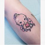 Little cry baby. (via IG - carlatattoos) #CarlaEvelyn #Cute #NeoTraditional #Baby #CryBaby