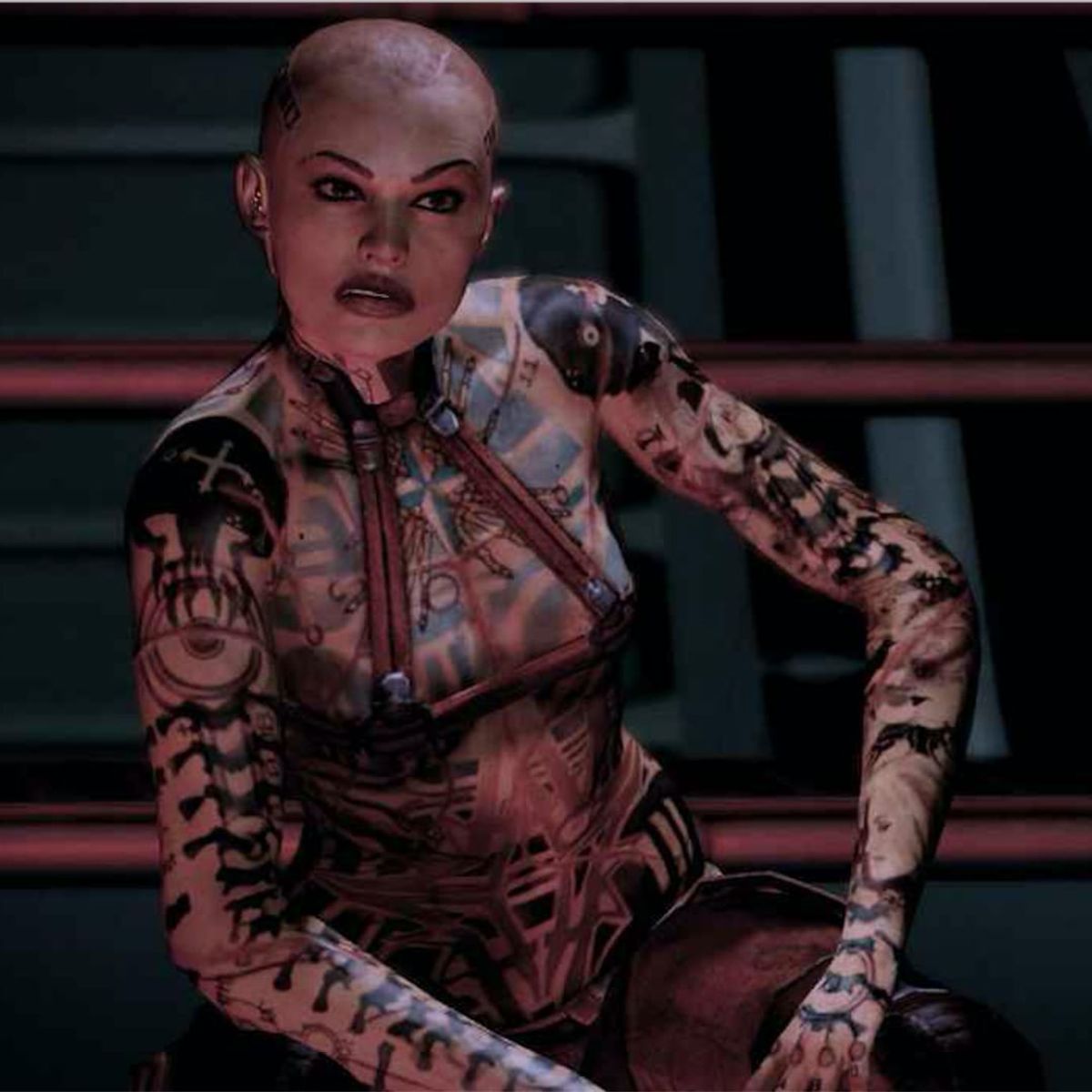 Tattoo Uploaded By Ross Howerton • The Heavily Tattooed Character Jack From Mass Effect 5246