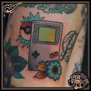 Game Boy Tattoo by Gooney Toons #GameBoy #Nintendo #Gamer #GooneyToons #classic