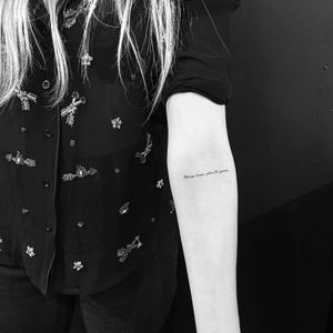Veronica Dunne's JonBoy tattoo. (via IG - jonboytattoo) #VeronicaDunne #JonBoy #Tiny