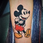 Mickey Mouse tattoo by Arthur Zitka. #classic #disney #retro #mickeymouse #cartoon #vintage #ArthurZitka