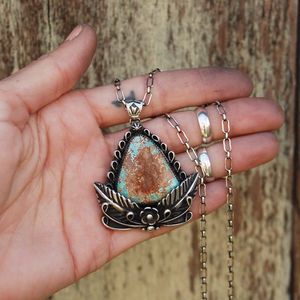 Turquoise Pendant via instagram meg_girard #meggirard #jewelry #metalsmith #jeweler #turquoise #silver #southwestern #GIRLBOSS