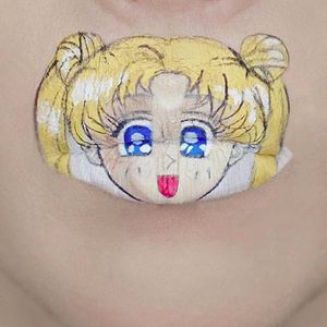 Sailor Moon Lip Art by @Ryankellymua #Lipart #Makeupart #Makeup #Ryankellymua #Sailormoon