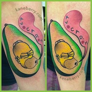 Avo-Homer, by Kane Berry #KaneBerry #avocado #simpson #funny