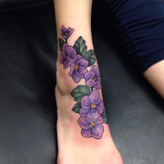african violet tattoo designs  Google Search  Tattoo Ideas   Violet  flower tattoos Violet tattoo Tiny flower tattoos