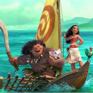 Moana's Maui & Moana on their ship #disney #Moana #tribaltattoos #animation #tribal #bodysuit #therock #Dwaynejohnson