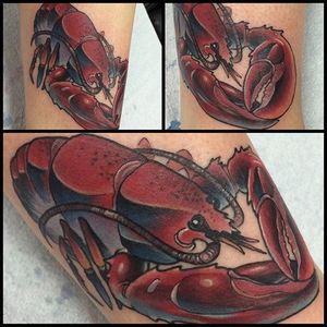 Lobster Tattoo by David Jednat #Lobster #crustacean #ocean #DavidJednat
