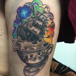 Ship Tattoo by Joe Phillips #ship #galaxy #space #cosmic #abstract #spaceage #JoePhillips