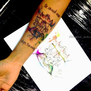 Tattoo por Mariana Silva! #MarianaSilva #tatuadorasbrasileiras #carousel #carouselhorse #greysanatomy #serie #series #tvseries