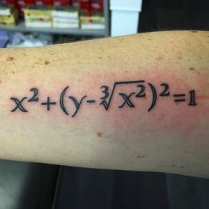 Yeah, whatever you say, buddy.  Equation by Richard James (via IG — johnstreettattoo) #richardjames #mathtattoo #equation
