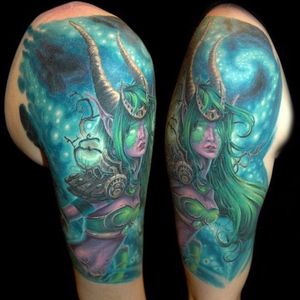 Conhece o artista que fez essa tatuagem? Conte pra gente nos comentários! #Warcraft #WoW #colorful