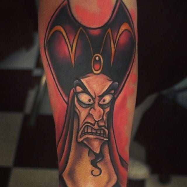 The beginning of a Disney villain sleeve. Done by Charlene ngo from OC  tattoo CA. : r/tattoos