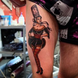 Pin-up tattoo #Gigi #traditional #pinup #traditionalstyle #oldschoolgirl