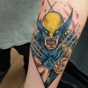 Wolverine diamond tattoo. (via IG - otzitattoos) #Wolverine #WolverineTattoo #XMen #XMenTattoo