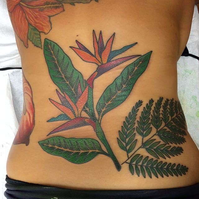 Bird Of Paradise Flower Tattoo With Exotic Symbolism