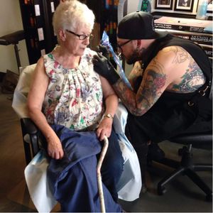 Nagel got a tattoo when she was 81-years-old. #ChristineNagel #Elderly #Oldpeople #euthanization