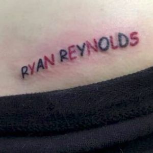 Dustin's internet famous tattoo by Chris Bath #chrisbath #ryanreynolds