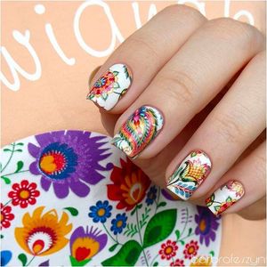 Paisley, blossoms and flower mandala Nail Tattoo Art #NailTattoo #NailArt #NailTattoos #TattooFashion #paisley #blossoms #mandala