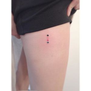 Microtattoo by Playground Tattoo. #subtle #microtattoo #southkorean #tiny #dots