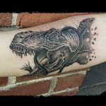 Indominus Rex tattoo by Magdalena Sky #MagdalenaSky #JurassicPark #JurassicWorld #dinosaur #indominusrex