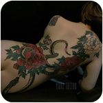 @yuuztattooer #tattoodo #flower #snake #color #yuuztattooer