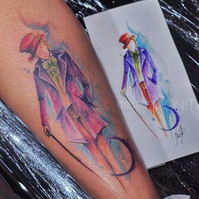 Inkfection Tattoo Studio  Willy Wonka The Chocolate Factory Artist  Surewin Tobias 14 hours of Pain  Own composition design  Facebook