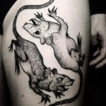 Rat tattoo by Gaston Tonus #GastonTonus #sketch #surrealistic #graphic #monochrome #monochromatic #blackwork #dotwork #rat