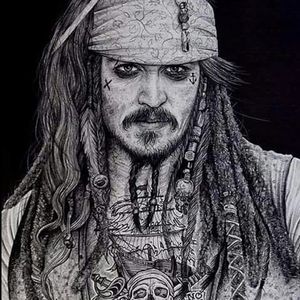 Captain Jack Sparrow. (via IG - inkedikons)  #InkedIkons #Celebrities #JackSparrow #JohnnyDepp