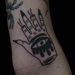 Hand Tattoo by Jack Watts @Tattoosforyourenemies #Tattoosforyourenemies #sangbleu #london #black #blackwork #traditional #hand