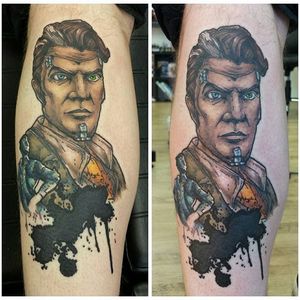 Borderlands Tattoo by Bethany Balster #Borderlands #Gaming #gamingtattoos #BethanyBalster