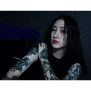 Nawoo Kim on Instagram. #NawooKim #Nawoo #southkorean #tattooartist #tattooedwomen