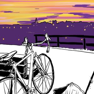 Nerdy digital sketch I did back in 2007 in honor of my stolen bicycle, named Frankie. She was a sturdy, loving steed. RIP, Frankie. #bicycle #art #drawing #sketch #doodle