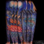 Super cool sleeve tattoo, amazing execution and composition by London Reese. #LondonReese #awareness #sleevetattoo #coloredtattoo #NOW #theartoflondon