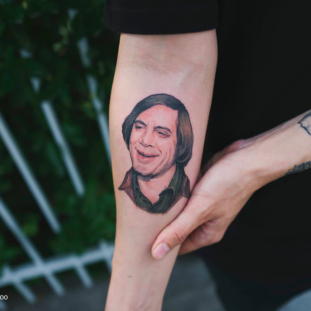 Why I have a tattoo of Javier Bardems Anton Chigurh from No Country for Old  Men  Movie News  SBS Movies
