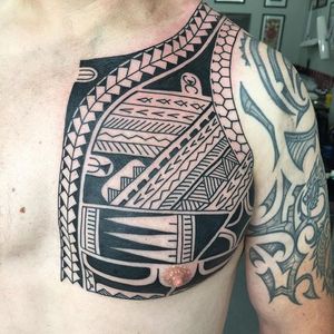 Tribal Tattoo by Daniel Frye #tribal #tribaltattoo #tribaltattoos #tribalart #traditionaltribal #polynesian #polynesiantattoo #patternwork #patternworktattoo #DanielFrye