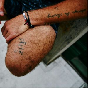 Some of Neistat's Leg Tattoos (Photograph by Ben Rayner) #CaseyNeistat #Neistat #YouTuber #Youtube #YouTuberInk #CaseyNeistatTattoos #CaseyNeistatTattoo