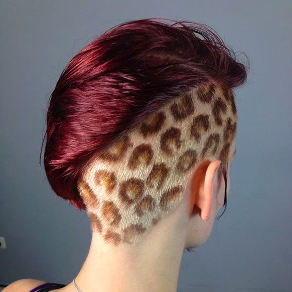 uploaded by minerva • print #Undercut #Hair #HairTattoo #Leopardprint •