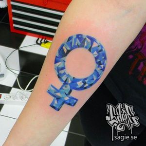 Female sign by Sagie Tattoo #femalesign #sagietattoo #feminist #feminism