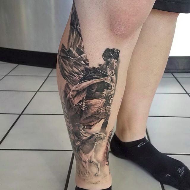 George Washington   Portrait tattoo Tattoos Featured artist